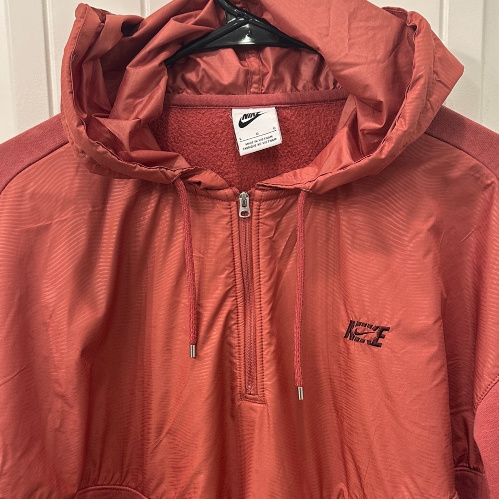 Nike Rust Red Half-Zip Hoodie - Picture 2 of 5